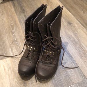 Girls Steve Madden Lace Up Boots